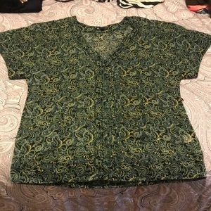 Gap Factory Sheer Paisley Top